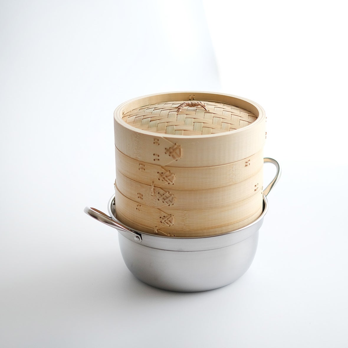 竹せいろ 鍋セット ／ 21cm 2段セット | オウチノ道具