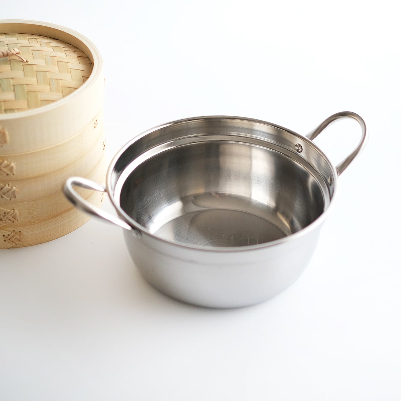 竹せいろ 鍋セット ／ 21cm 2段セット | オウチノ道具