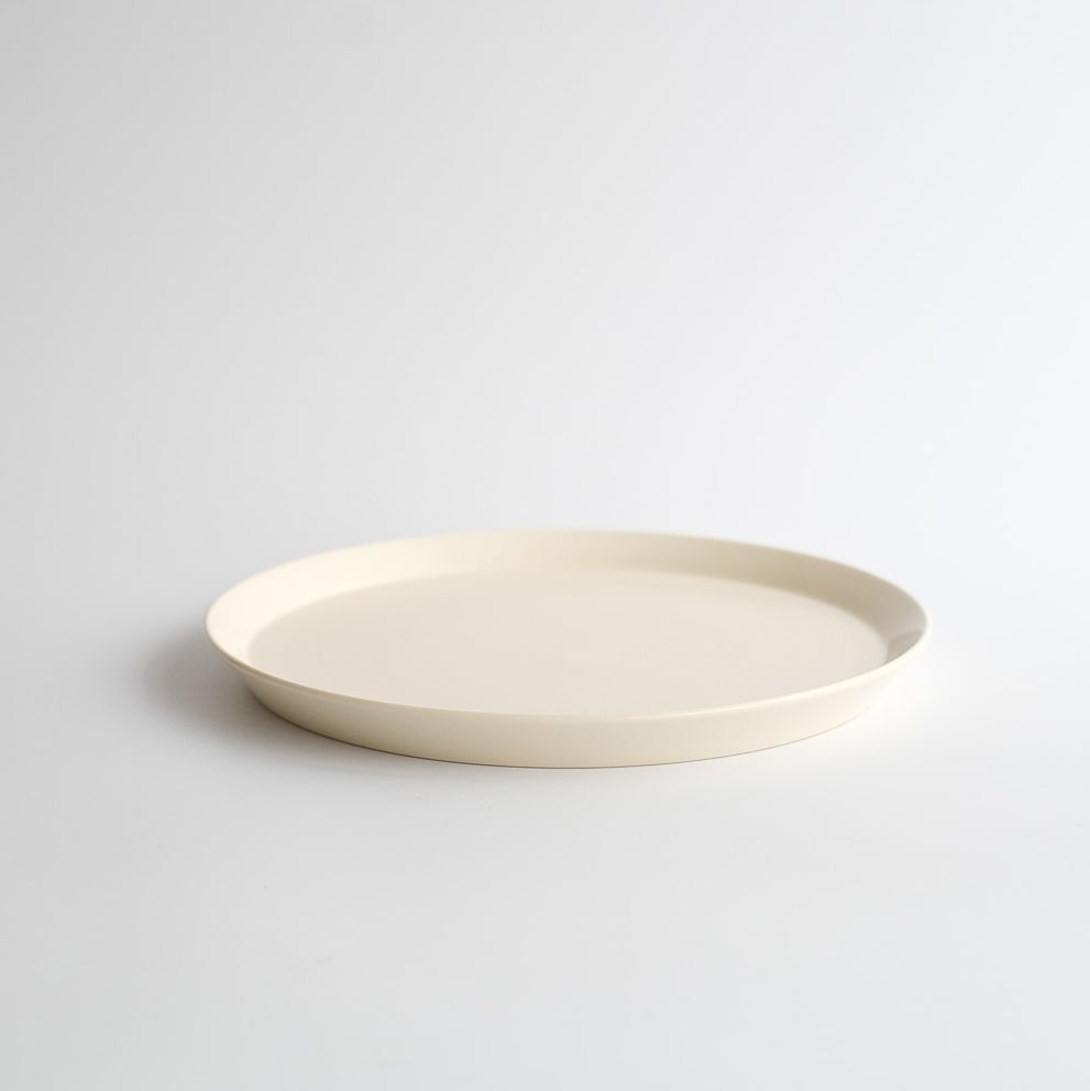 藤田千絵子　刷毛目25cmリムプレート4枚セット 藤田千絵子 刷毛目25cmリムプレート4枚セット 藤田 千絵子（陶芸